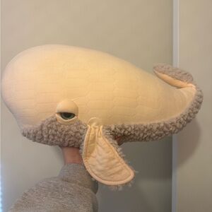 Plush Whale Pillow